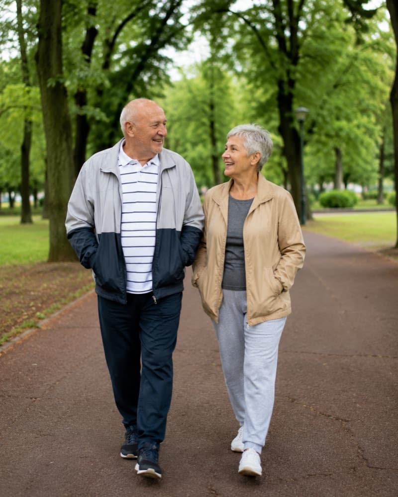 Older couple enjoying time together
