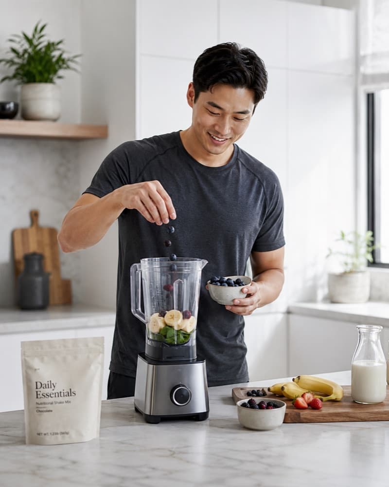 Woman enjoying a healthy smoothie